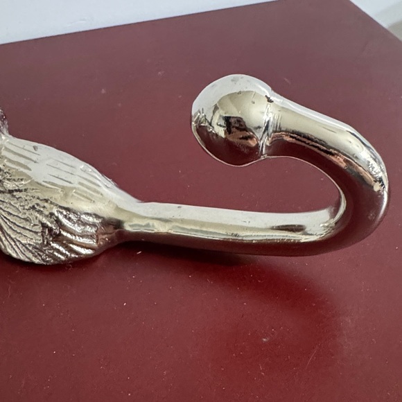 Metal Wall Mounted Deer Head Coat Hooks Lot Set of 2 Pieces Stag Hook - Picture 4 of 5